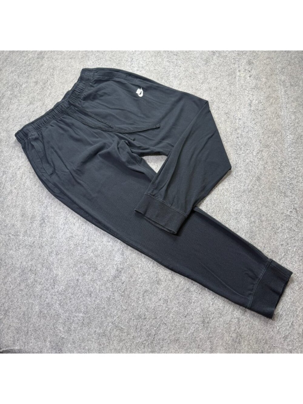 Nike Sportswear Club Jersey Joggers Men XL Black Tapered 28" Sweatpants BV2762